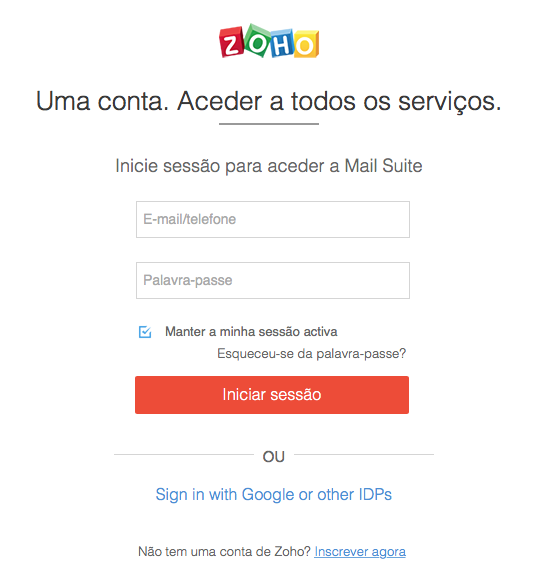 Zoho mail entrar minha conta Zoho mail entrar minha conta